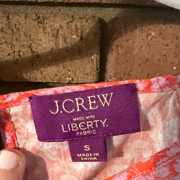 J Crew x Liberty Pink Floral Long-Sleeve Blouse - Picture 2 of 8